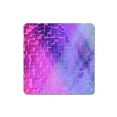 Texture Cell Cubes Blast Color Square Magnet by Pakrebo