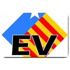 Logo Of Valencian Left Political Party Large Doormat  by abbeyz71