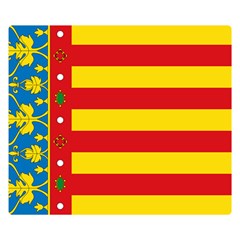 Flag Of Valencia  Double Sided Flano Blanket (small)  by abbeyz71