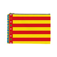 Flag Of Valencia  Cosmetic Bag (large) by abbeyz71