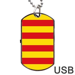 Flag Of Valencia  Dog Tag Usb Flash (two Sides) by abbeyz71