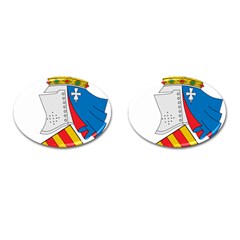 Flag Map Of Valencia Cufflinks (oval) by abbeyz71