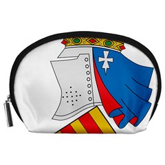 Flag Map Of Valencia Accessory Pouch (large) by abbeyz71