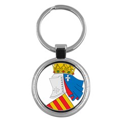 Flag Map Of Valencia Key Chains (round)  by abbeyz71