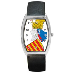 Community Of Valencia Coat Of Arms Barrel Style Metal Watch by abbeyz71