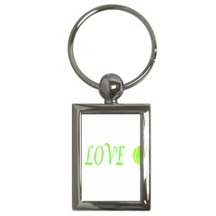 I Lovetennis Key Chains (rectangle)  by Greencreations