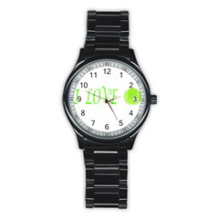 I Lovetennis Stainless Steel Round Watch by Greencreations