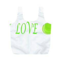 I Lovetennis Full Print Recycle Bag (m)
