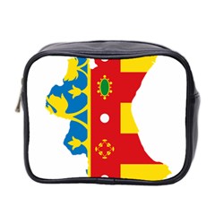 Flag Map Of Valencia Mini Toiletries Bag (two Sides) by abbeyz71