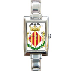 City Of Valencia Coat Of Arms Rectangle Italian Charm Watch by abbeyz71