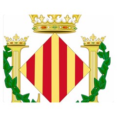 City Of Valencia Coat Of Arms Double Sided Flano Blanket (medium)  by abbeyz71