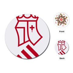 Logo Of Community Of Valencia Playing Cards (round) by abbeyz71