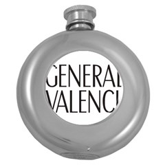 Logo Of Community Of Valencia, 1985-2018 Round Hip Flask (5 Oz) by abbeyz71