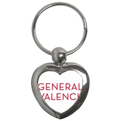 Logo Of Community Of Valencia Key Chains (heart)  by abbeyz71