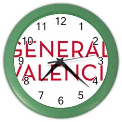 Logo Of Community Of Valencia Color Wall Clock by abbeyz71