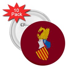 Emblem Of The Generalitat Valenciana 2 25  Buttons (10 Pack)  by abbeyz71