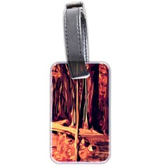 Forest Autumn Trees Trail Road Luggage Tags (two Sides) by Pakrebo