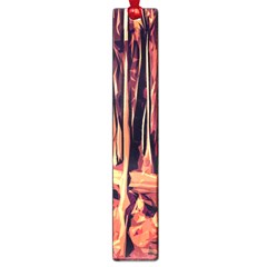 Forest Autumn Trees Trail Road Large Book Marks by Pakrebo