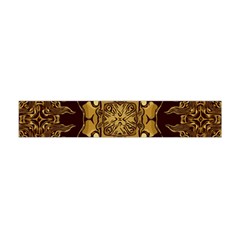 Gold Black Book Cover Ornate Flano Scarf (mini) by Pakrebo