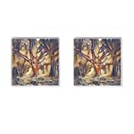 Tree Forest Woods Nature Landscape Cufflinks (Square) Front(Pair)