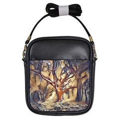 Tree Forest Woods Nature Landscape Girls Sling Bag by Pakrebo