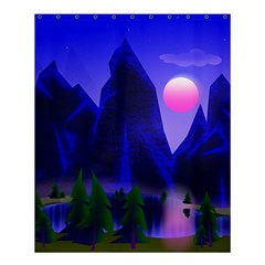 Mountains Dawn Landscape Sky Shower Curtain 60  X 72  (medium) 