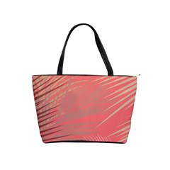 Palms Shadow On Living Coral Classic Shoulder Handbag