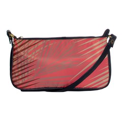 Palms Shadow On Living Coral Shoulder Clutch Bag by LoolyElzayat