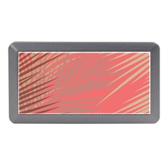 Palms Shadow On Living Coral Memory Card Reader (mini) by LoolyElzayat