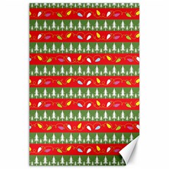 Christmas Papers Red And Green Canvas 20  X 30  by Pakrebo