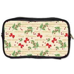 Christmas Paper Scrapbooking Toiletries Bag (one Side) by Pakrebo