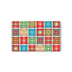 Tiles Pattern Background Colorful Magnet (name Card) by Pakrebo