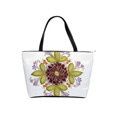 Flowers Decorative Flowers Pattern Classic Shoulder Handbag by Pakrebo
