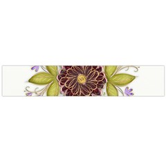 Flowers Decorative Flowers Pattern Large Flano Scarf 