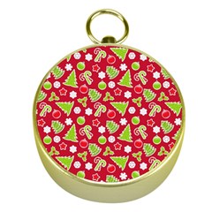 Christmas Paper Scrapbooking Pattern Gold Compasses by Pakrebo