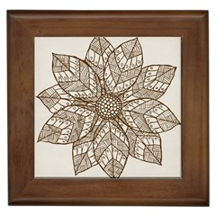 Flower Mandala Christmas Xmas Framed Tiles by Pakrebo