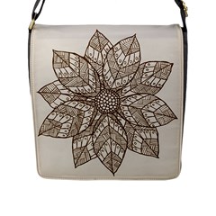 Flower Mandala Christmas Xmas Flap Closure Messenger Bag (l) by Pakrebo