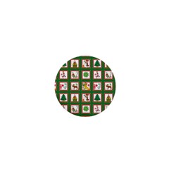 Christmas Paper Christmas Pattern 1  Mini Buttons by Pakrebo
