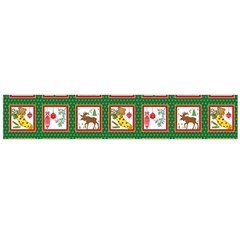 Christmas Paper Christmas Pattern Large Flano Scarf 