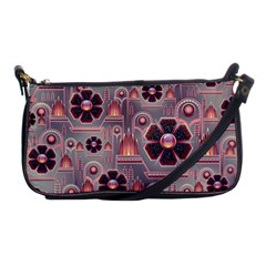 Background Floral Flower Stylised Shoulder Clutch Bag by Pakrebo