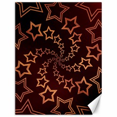 Gold Stars Spiral Chic Background Canvas 12  X 16  by Pakrebo