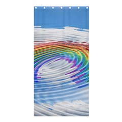 Rainbow Clouds Intimacy Intimate Shower Curtain 36  X 72  (stall)  by Pakrebo