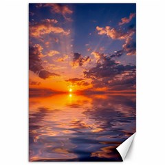 Sunset Dawn Sea Sun Nature Canvas 20  X 30 