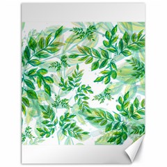 Leaves Green Pattern Nature Plant Canvas 18  X 24  by Pakrebo