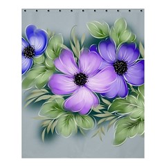 Flowers Vector Illustration Figure Shower Curtain 60  X 72  (medium) 