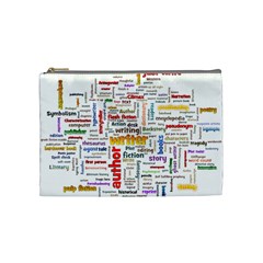 Writing Author Motivation Words Cosmetic Bag (medium)