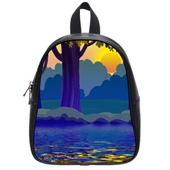 Illustration Vector Forest Nature School Bag (small) by Pakrebo