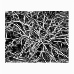 Nerves Cells Dendrites Sepia Small Glasses Cloth (2-side) by Pakrebo