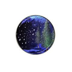 Winter Wonderland Night Snow Hat Clip Ball Marker (4 Pack) by Pakrebo