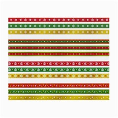 Christmas Ribbons Christmas Gold Small Glasses Cloth (2-side) by Pakrebo